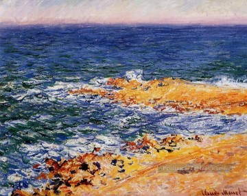 La mer à Antibes Plage de Claude Monet Peinture à l'huile